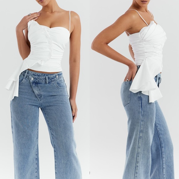 Mistress Rocks White Ruffle top - Picture 14 of 15